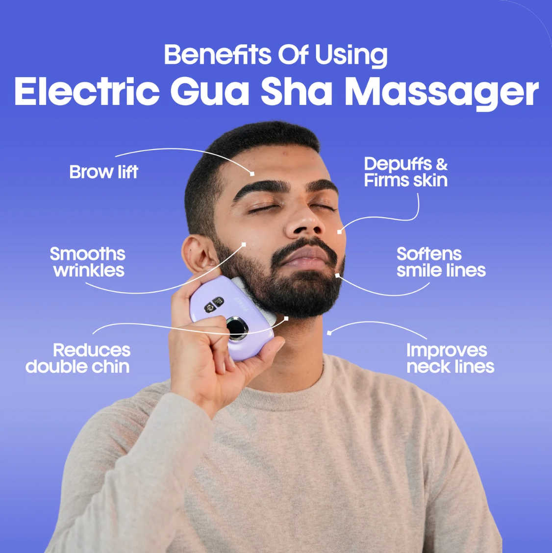 Masajeador facial eléctrico GuaSha