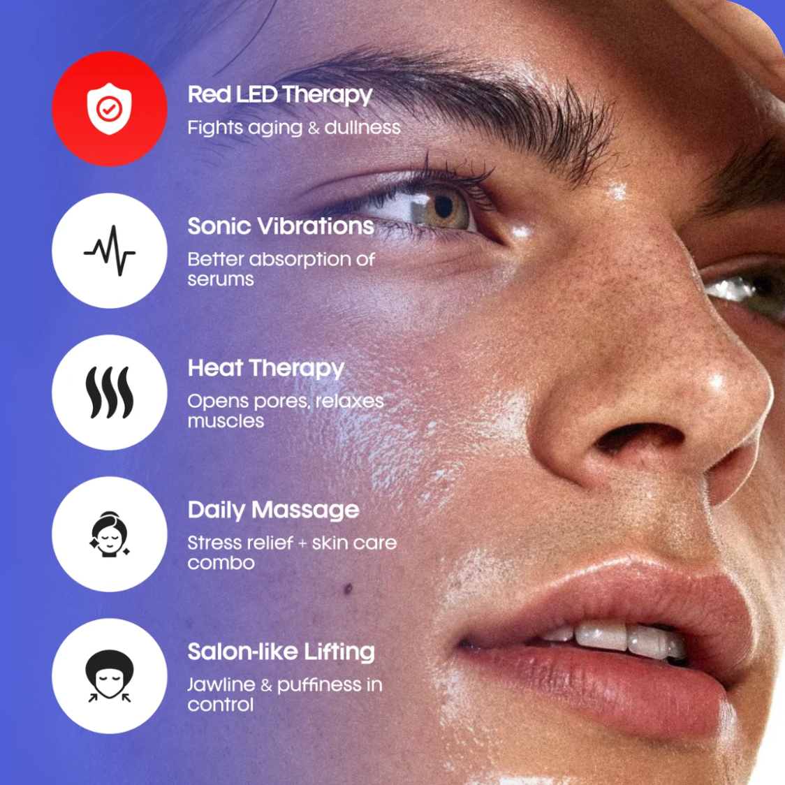 Masajeador facial eléctrico GuaSha
